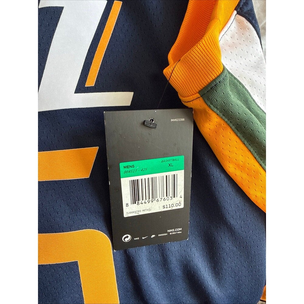 Men's Nike Donovan Mitchell #45 Utah Jazz 2020/21 Swingman Icon Jersey Sz 52 NWT - Picture 5 of 6